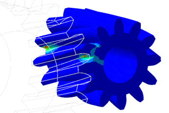 ギアの接触応力解析